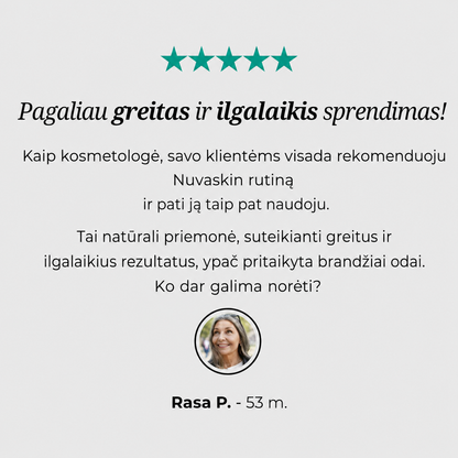 Pilna paakių priežiūra: prietaisas ir aktyvinamasis serumas
